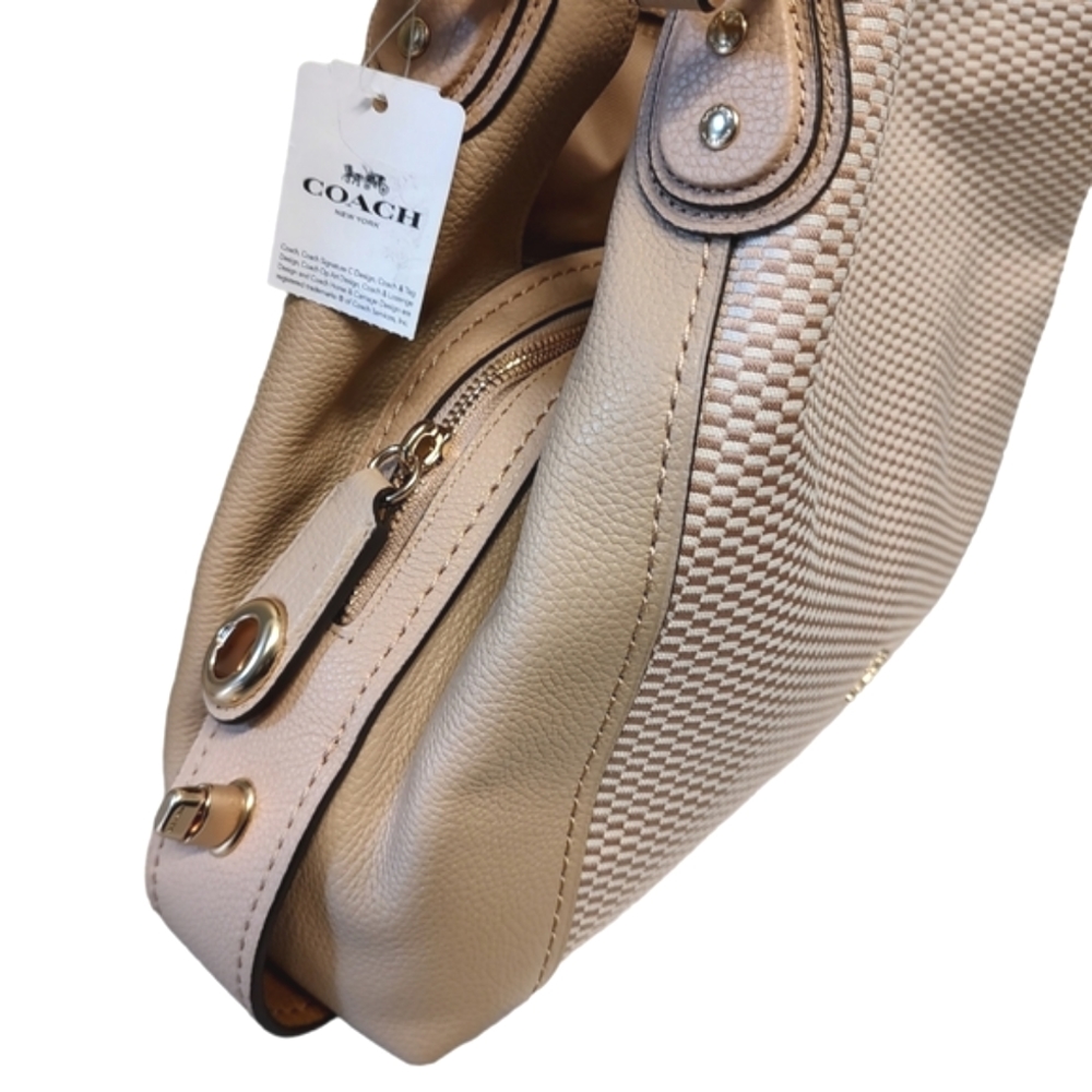 COACH Legacy Jacquard Edie 31 Shoulder Bag Tote Hobo Beechwood 28895 - Picture 12 of 16